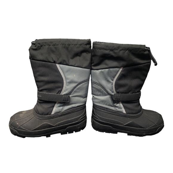 L.L Bean Black Nylon Warm Insulated Waterproof Winter Skiing Snow Mid Calf Boots - Picture 4 of 10